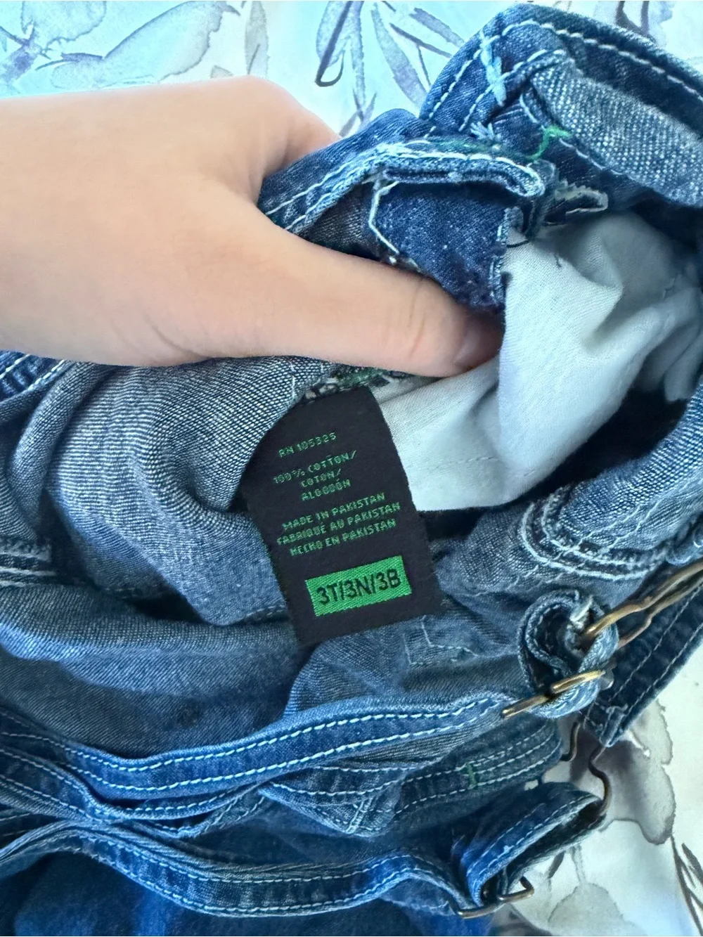 John Deere Dark Blue Denim Kids' Overalls